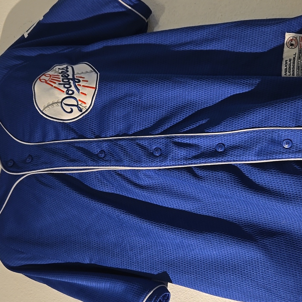VTG 1990's VINTAGE BLUE DODGERS SZ. XL JERSEY SHIRT